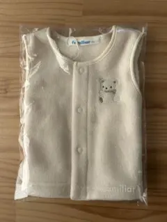 familiar ベビーベスト 70 アイボリー