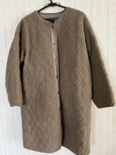 studio CLIP ボア風キルティングジャケット