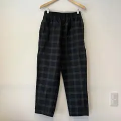 ［No.234］GU ジーユー　チェック　ワイドパンツ
