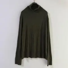 5806 UNIQLO ヒートテックカシミヤブレンドタートルネックT 【L】のサムネイル