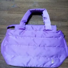 ルートート　キルティングトートバッグ　ROOTOTE　紫色