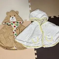 フード付きおくるみ　ポンチョ