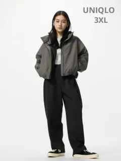 未使用☆UNIQLO ユニクロ☆ドライスウェットカーブパンツ/丈短め 3XL