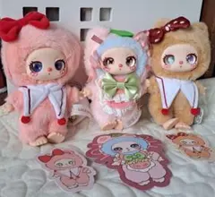 Liila リラ 3体セット　オッドアイ有り　ぬいぐるみ　キーホルダー
