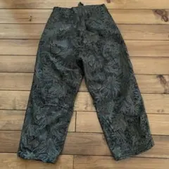 売り切り！！ジャーナルスタンダード購入　ダークグリーン ワイド柄パンツ