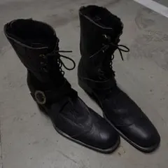 00s Archive Leather grunge Boots Y2K