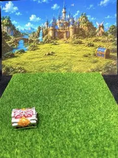 ジオラマ ドラクエの世界 宝箱 フィギュア 撮影 背景 芝生15×15