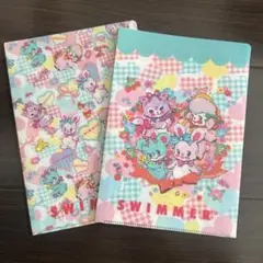セリア SWIMMER(スイマー)☆A4・クリアファイル！ - メルカリ