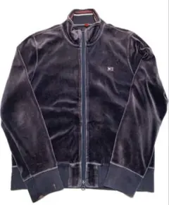 TOMMY HILFIGER ベロア 刺繍 トラック ジャケット Y2K B系