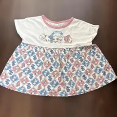 ベルメゾン SWIMMER キッズ Tシャツ ピンク×ブルー 総柄のサムネイル