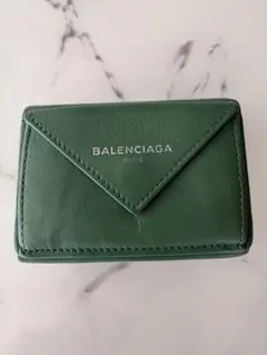 BALENCIAGA グリーン 三つ折り財布
