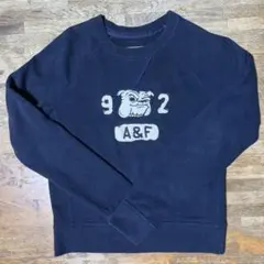 ネイビートレーナー アバクロ XS ブルドッグ