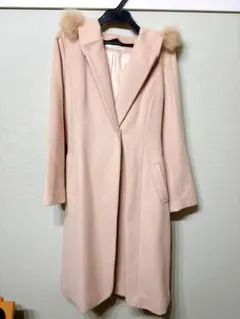 Rewde フード付きベージュロングコート