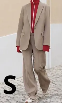 UNIQLO C イージーワイドパンツ　ベージュ　S 未使用品