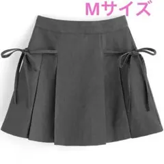 GRLグレイル インパン裏地付きリボンプリーツミニスカート[gn196] M