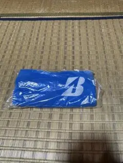 BRIDGESTONE テニス ラケット ケース 布袋 巾着 青
