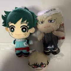 僕のヒーローアカデミア ヒロアカ おまんじゅう プライズ ぬいぐるみ 3点