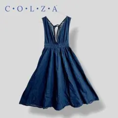 ＊C・ O・ L・ Z・ A コルザ＊ Sサイズ ワンピース デニム ひざ丈
