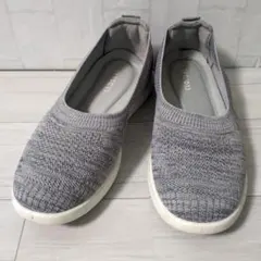 美品⭐CLOSSHI 自宅で洗える パンプス グレー L 軽量 スリッポン