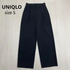 ◆ UNIQLO ユニクロ ツータック ワイドパンツ スラックス S