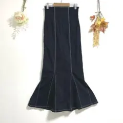 GRL グレイル 【S】ロングスカート マーメイドスカート 足長 黒