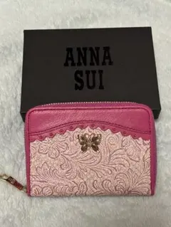 ANNA SUI アナスイ パピヨン がま口 財布 パープル ブルー 新品 - メルカリ
