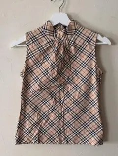 Burberry ☆バーバリーロンドン☆ノバチェック柄 ノースリーブ☆Sサイズ