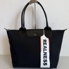 ロンシャン×シェーンオリバー　トートバッグ　キャンバス×レザー調　フランス製　黒のサムネイル