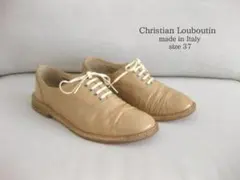 Christian Louboutin シューズ ベージュ 37 エナメル 革靴のサムネイル