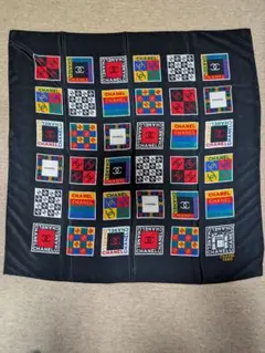 CHANEL シルクスカーフ マルチカラー