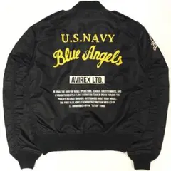 AVIREX フライトジャケット L-2A ブルーエンジェルス ミリタリー 黒
