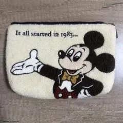ミッキーマウス サガラ刺繍ポーチ 35周年記念