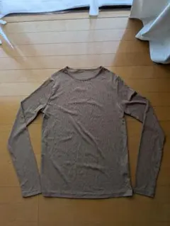 ブラウン 長袖 Tシャツ