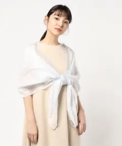 Dorry Doll シフォンｘレース パール付き ショール風ボレロ サイズ38のサムネイル