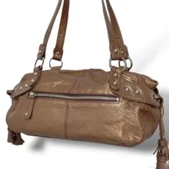 美品 4℃ ヨンドシー ハンドバッグ 肩掛け タッセル