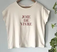 SIMPLICITE ロゴプリント フレンチスリーブ　Tシャツ オフホワイトのサムネイル