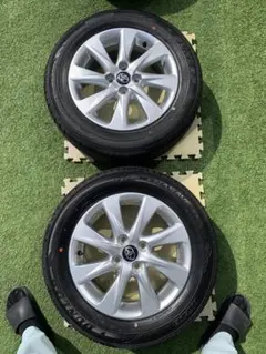 【送料込】新車外し 新型アクア 純正アルミ 4本セット 専用ナット付き 26年新車外し品 トヨタアクア純正アルミホイール 4本セット✨ナット