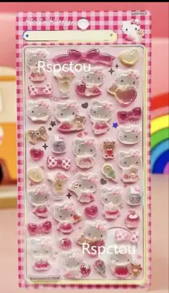 ハローキティーP ボンボンドロップシール
