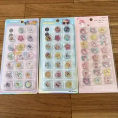 サンリオ キティ マイメロディ サンリオキャラクターズ おはじきシール3シート