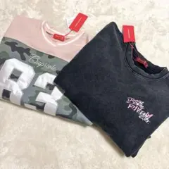 新品未使用タグ付き　レピリアルマリオセット　迷彩柄 長袖トレーナー　repipi