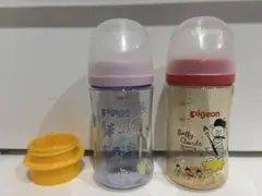 pigeon 哺乳瓶 240ml 2本セット 液体ミルクアダプター付き