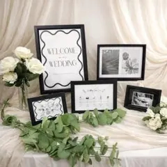 【人気】モノトーンナチュラルグリーン ウェルカムスペース 結婚式 受付装飾