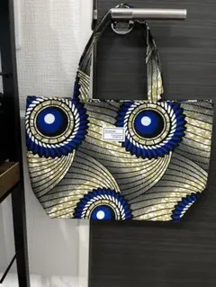 アフリカ布　大きめトートバック