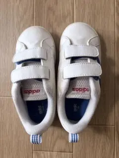 adidas キッズシューズ ホワイト ベルクロ　15cm