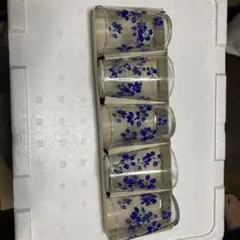 昭和レトロ　ガラスコップ　5個セット