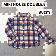 MIKI HOUSE DOUBLE.Bミキハウスダブルビー　長袖シャツ／90cm
