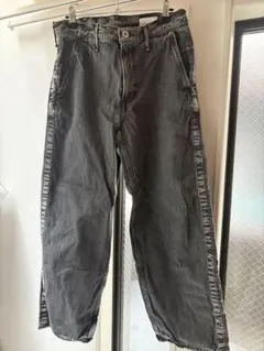 upper hights グレー ストレートデニム