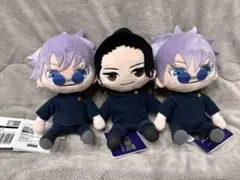 圧縮無発送　呪術廻戦 ラウンドワン限定 おすわり M ぬいぐるみ 五条悟2夏油傑