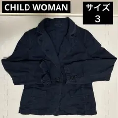 【CHILD WOMAN】ネイビージャケット⭐️サイズ3(Mサイズ相当)