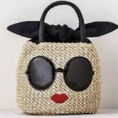 ajolie アジョリー刺繍　　ムック本 サングラス顔デザイン かごバッグ